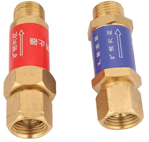 Miniatura 6 de Válvula antirretorno de oxígeno-acetileno, protección antirretorno de 1,5 oxígeno-acetileno para equipos de soldadura de gas para hogares privados
