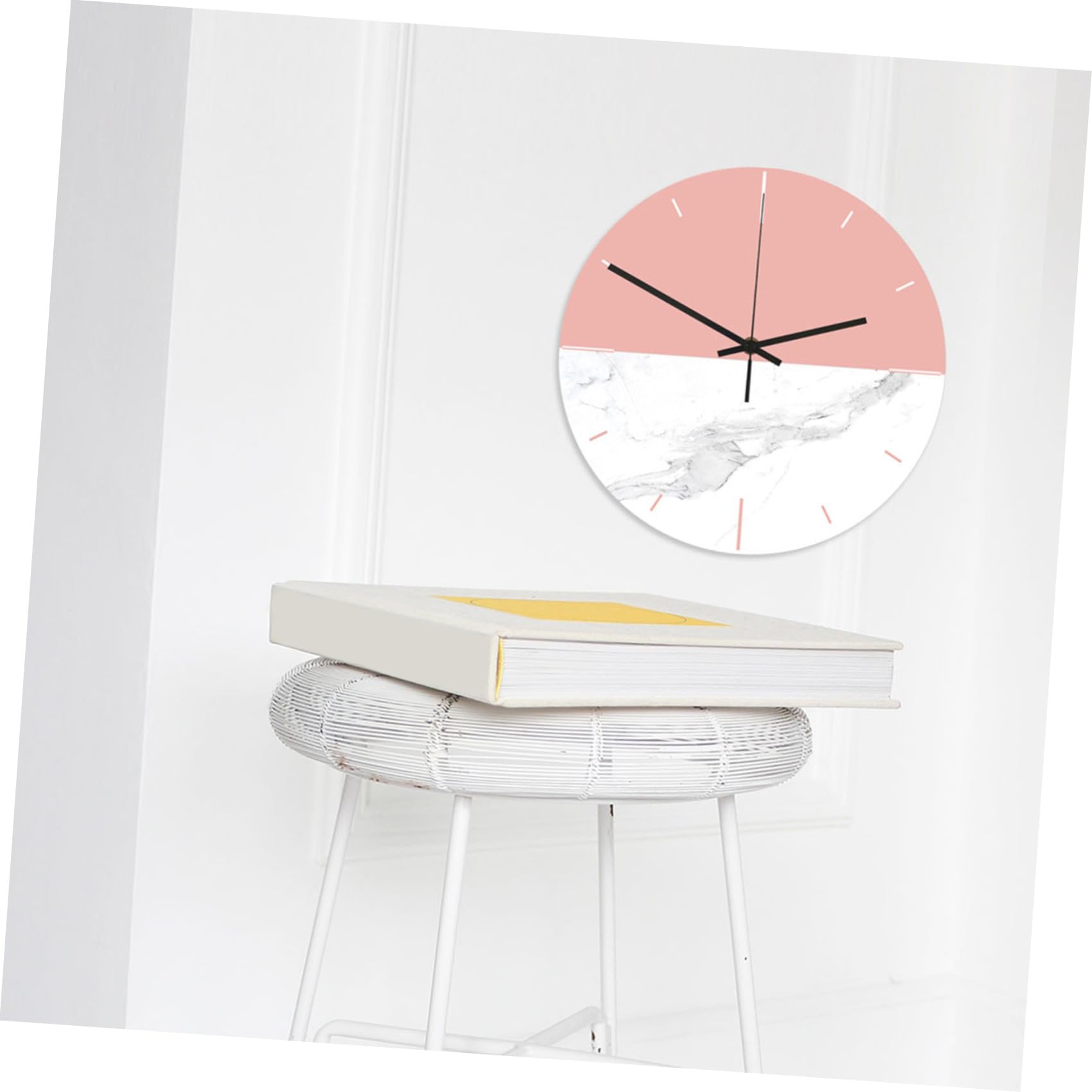 Abaodam Orologio da Parete Creativo Effetto Marmo Cc064 in Acrilico | Quadrante Uv, Movimento Silenzioso, Manutenzione Semplice, Lettura Chiara, per Camera e Cucina