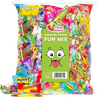 Assorted Candy - Bulk Candies - 6 Pounds - Variety Party Mix - Goodie Bag Stuffers - Candy Pack - Pinata Candy - Individually Wrapped Candies - Fun Size Candy - Bag Candy