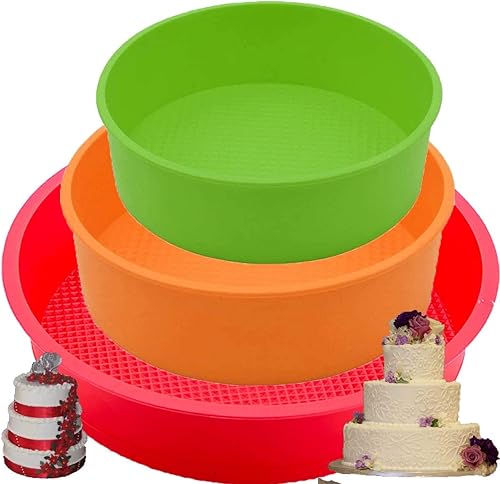 Miniatura 3 de Molde de silicona para tartas para hornear, molde redondo de 6 pulgadas, 8 pulgadas, 9 pulgadas, 10 pulgadas