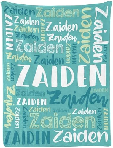 Dr.TOUGH Manta personalizada para niños, manta personalizada con nombre para adultos, mantas de bebé personalizadas para regalos de cumpleaños