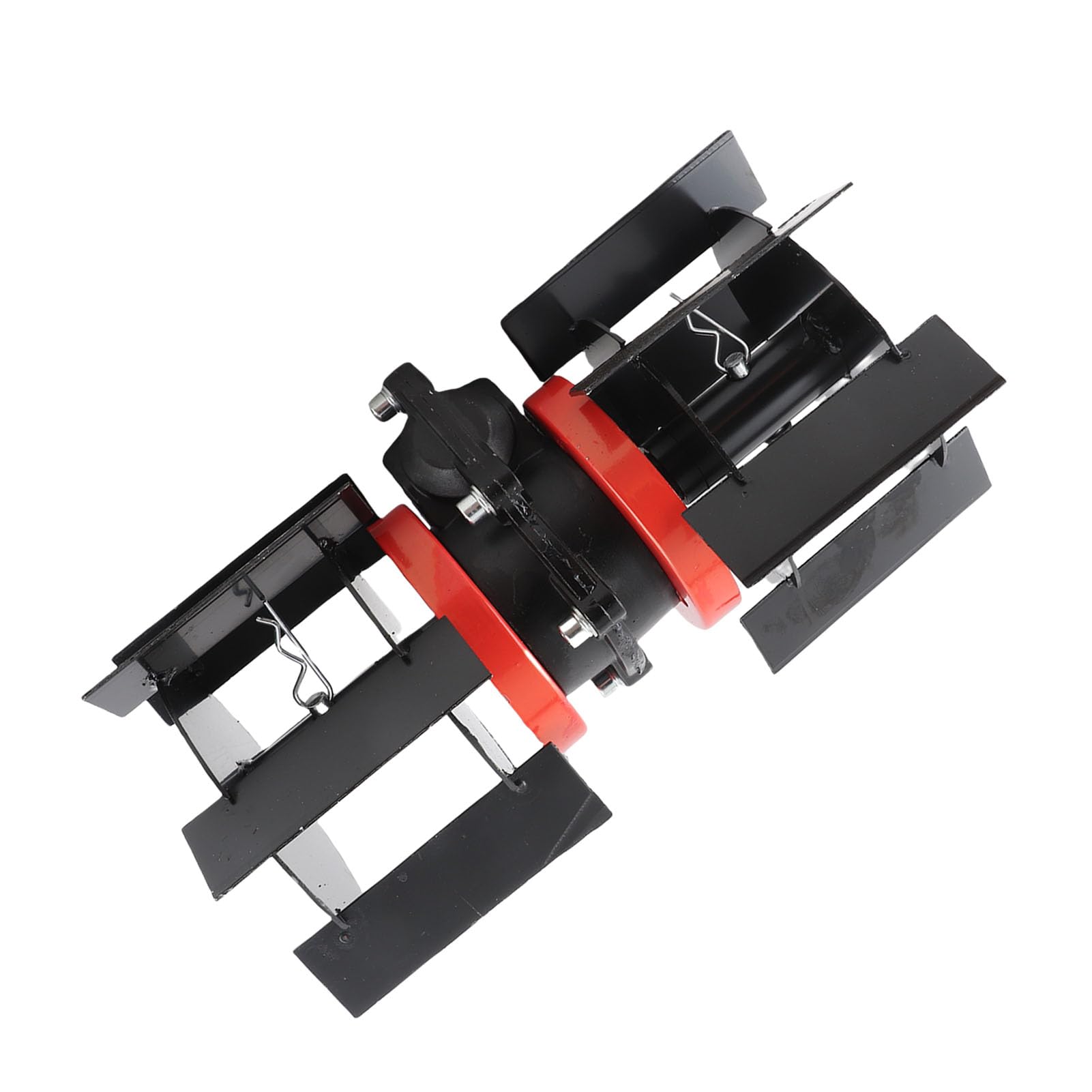 Zunate Rueda de Desmalezado de Hierro y Aluminio, Cultivador de 10 Cm de Profundidad |Escarificador de 9 Dientes para Cortacésped, Mejora el Rendimiento y Elimina Las Malas Hierbas, Eje de 28 Mm/1,1