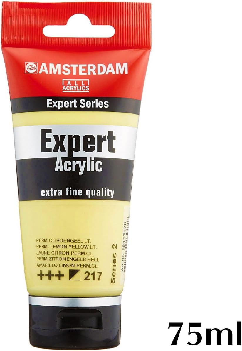 Amsterdam Expert Series Acrylic Tube 75 ml Permanent lemon yellow light 217 (19112170), 75 ml (Pack of 1) - Image 4