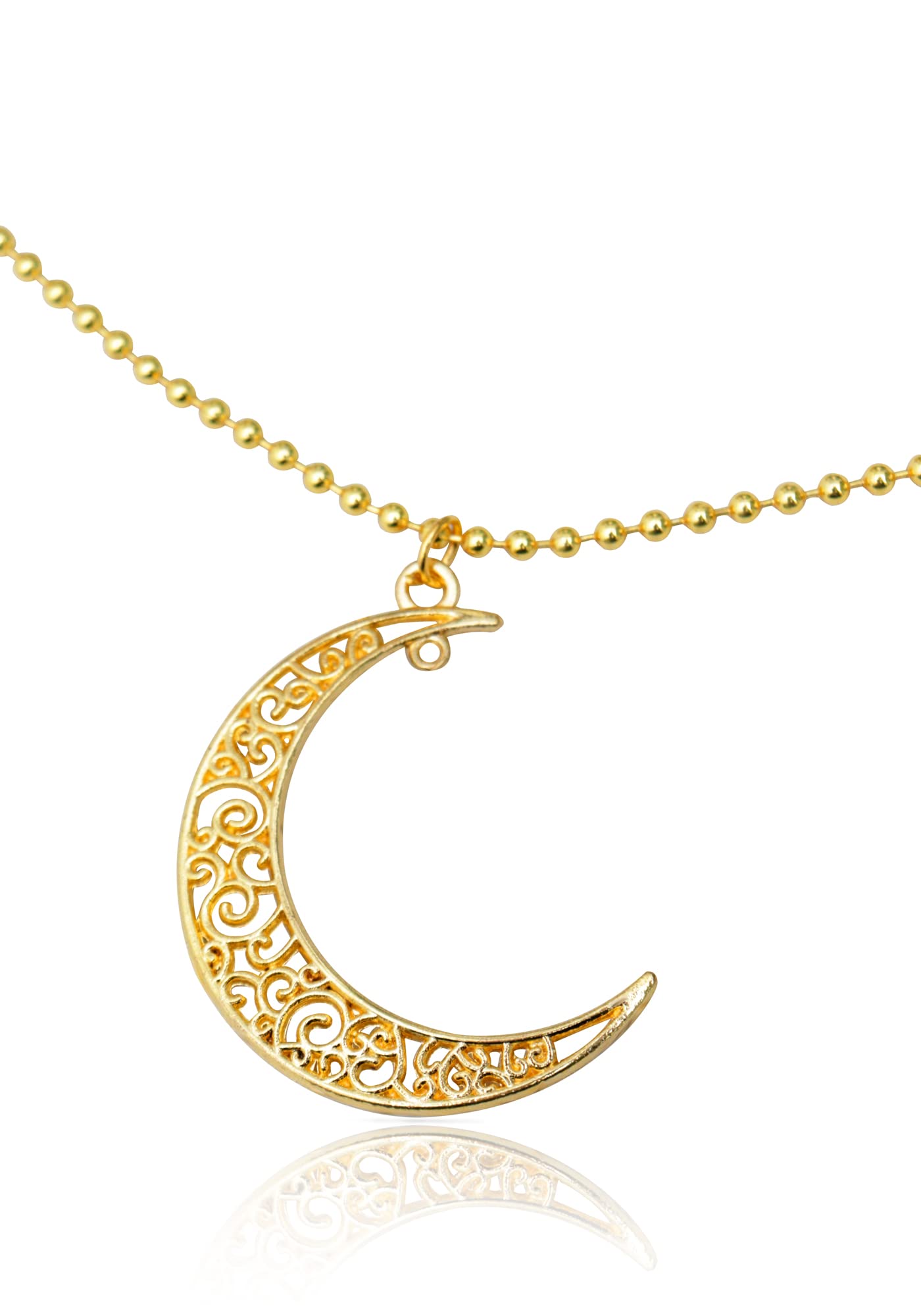 DAZCOS Luna Cat Metal Necklace Moon Style Pendant Anime Choker with Chain Fashion Jewelry for Girls and Women