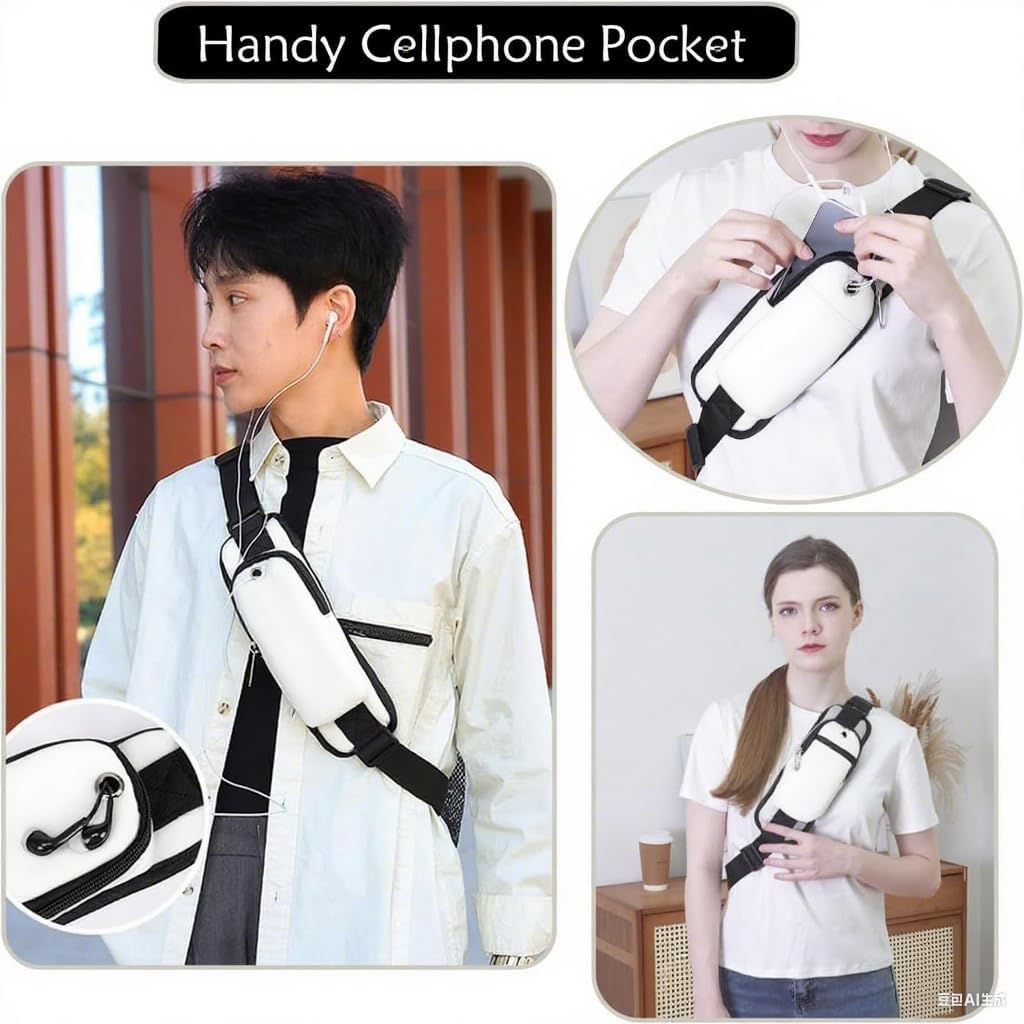 JENAGREEN Sling Backpack Crossbody Sling Bag, Cross Bag Adjustable Travel Hiking Essentials Casual Daypack Multipurpose Chest Bag Purse for Women Men - Image 5