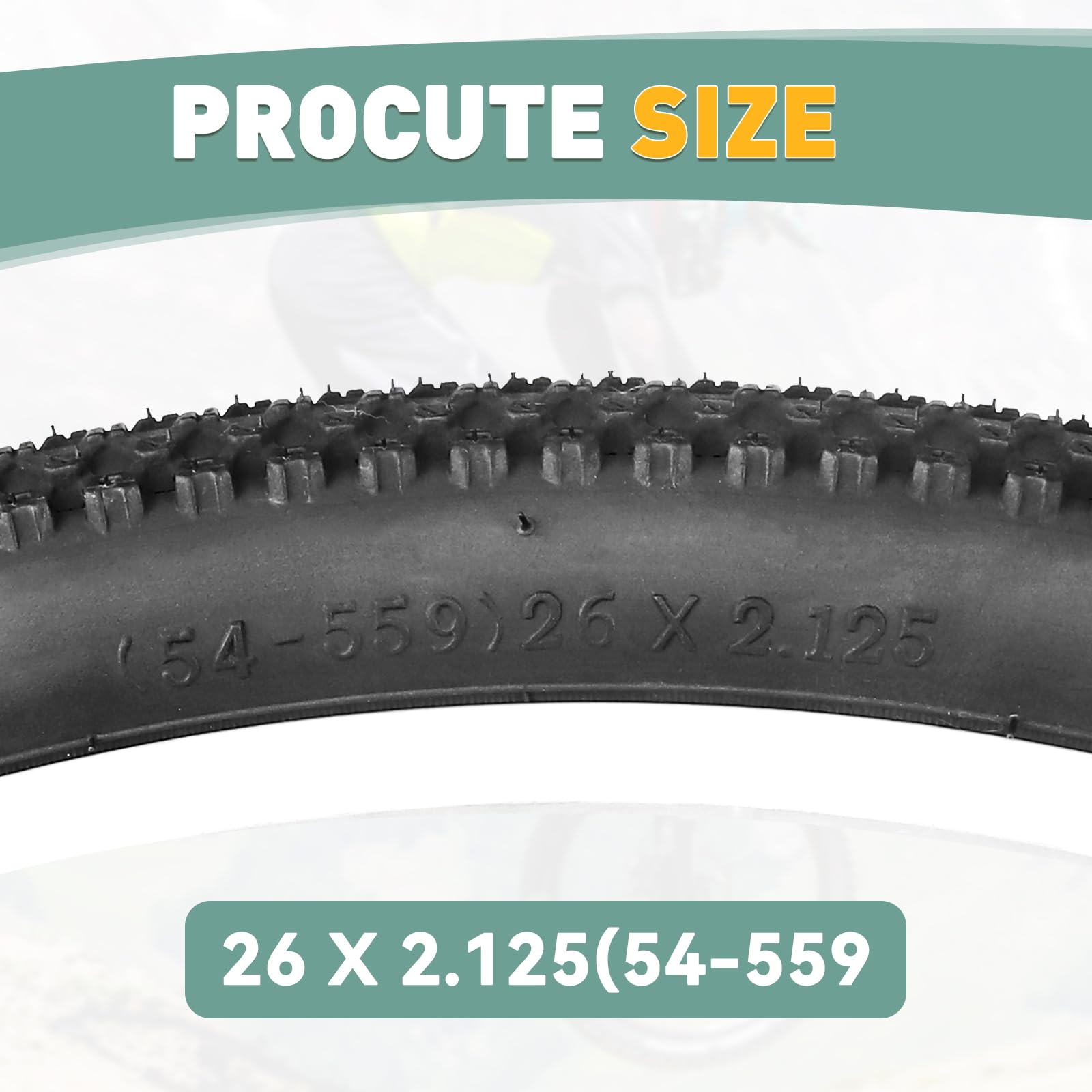 ZUKKA Zestaw par opon rowerowych 26/27,5 x 2,125 cala, składane opony 30 TPI, płaszcz rowerowy do rowerów wyścigowych, górskich, elektrycznych, offroad