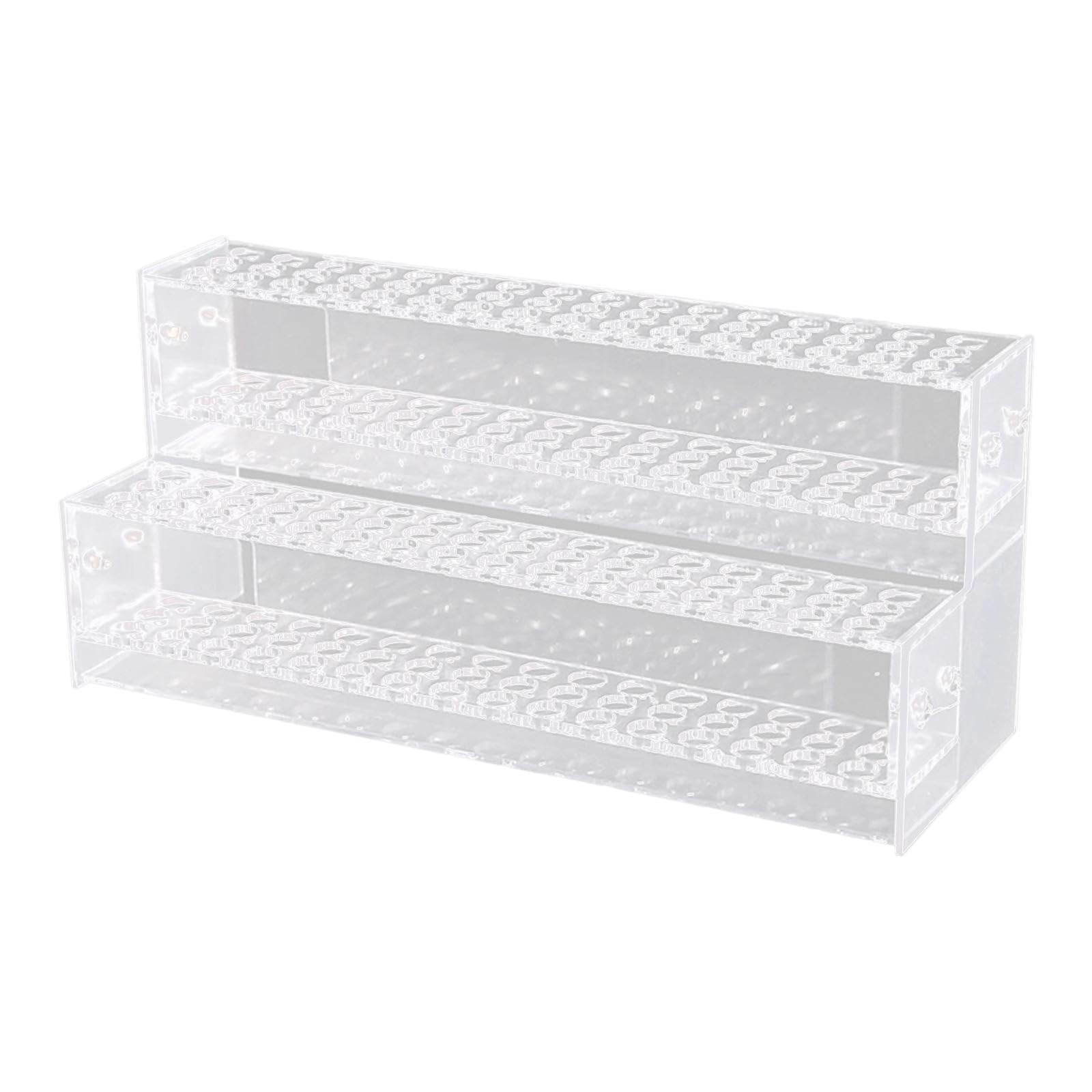 ALCXAZS Clear Portable Durable Lightweight Transparent Pen Display Stand Adds Elegance While Serving As Pencil Brush Holder For Quick Access Transparent Pen, Clear, 2 Layer 96 Holes