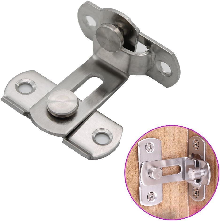 Heavy Padlock Hasp Duty,Door Hasp Latch 90 Degree, Stainless Steel Safety Angle Locking Latch