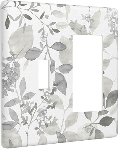 Miniatura 68 de Cubierta de interruptor de luz de palanca doble de 2 cuadras, color rosa, hongos, flores, placa de pared, placa frontal eléctrica, retro, años 70,