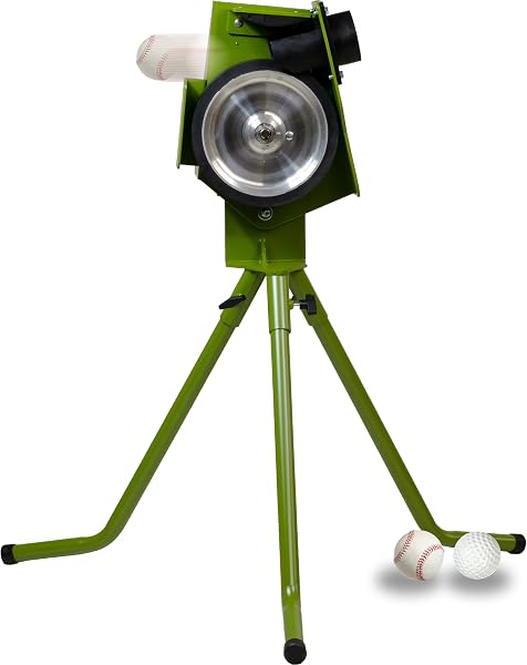 Mound Yeti Baseball Softball Pitching Machine, Youth and Adult Single Wheel Pitching Machine for Baseball and Softball,