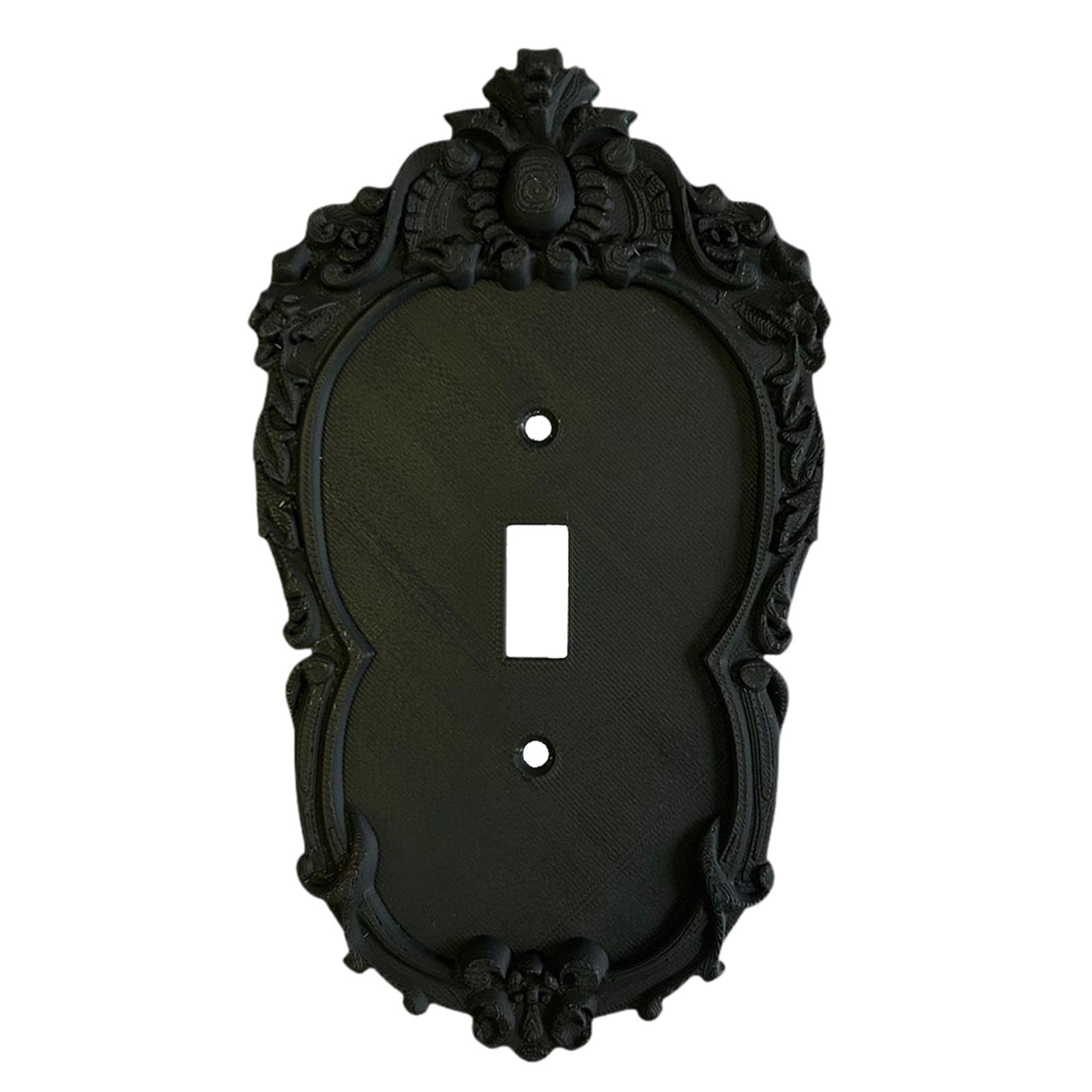 Placa de pared decorativa y cubierta de interruptor de luces retro negro para diseño interior 8