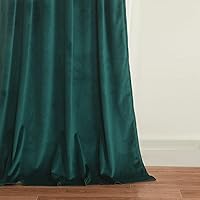 Vista 3 de Roslynwood Cortinas de terciopelo, decoración de hogar, verde azulado, para la sala, opacas y con aislamiento térmico, para comedor, fondo