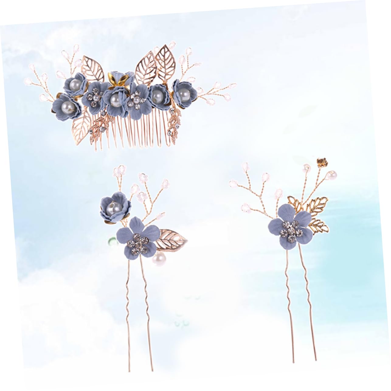 FOMIYES 3 Set Di Grandi Pettini Per Floreali Set Di Accessori Per Per Ragazzi E Ragazze Per Ragazze Fascia Per Da Sposa Accessori Per Da Sposa Per Occasioni Speciali 3 Pezzi*3