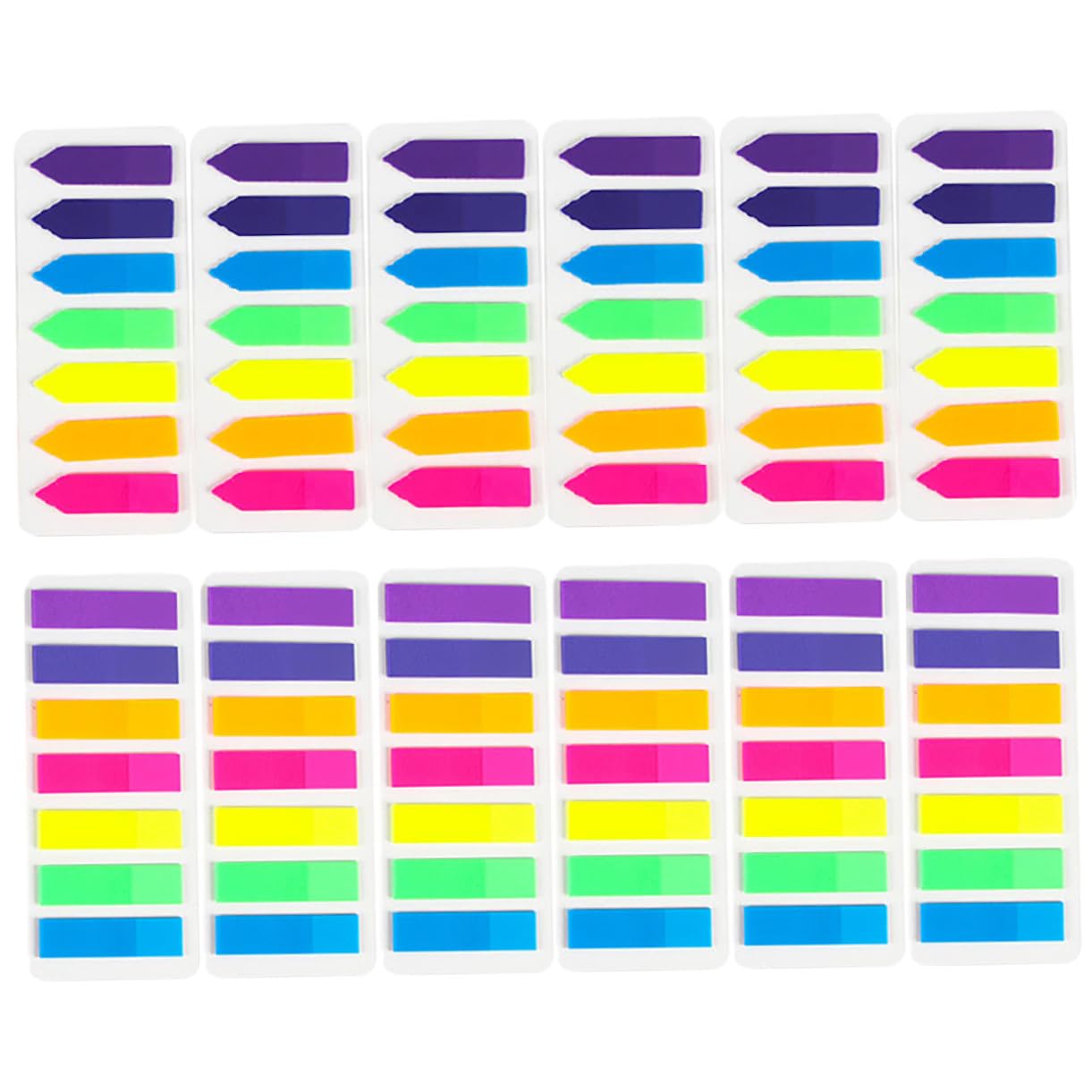 HOMSFOU 36 Juegos De Pestañas De Índice De Página Kit De Suministros Para Para Anotaciones Papelería Adhesiva Marcadores Fluorescentes Marcadores De Página De Libro Pegatinas
