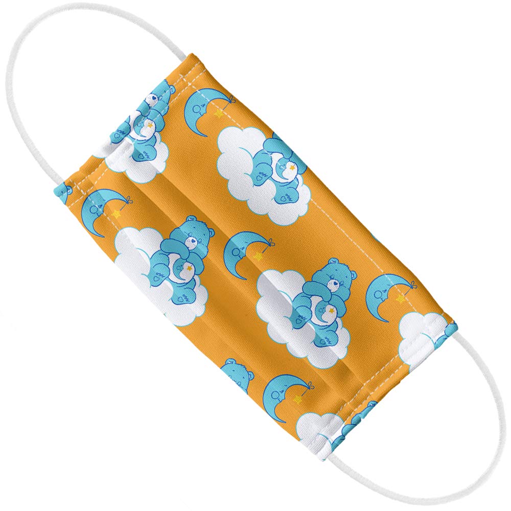 Popfunk Care Bears Bedtime Bear 1-Ply Reusable Face Mask Covering with Adjustable Nose Wire, Unisex