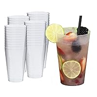40 bicchieri da 400 ml per feste – Bicchieri in plastica dura usa e getta