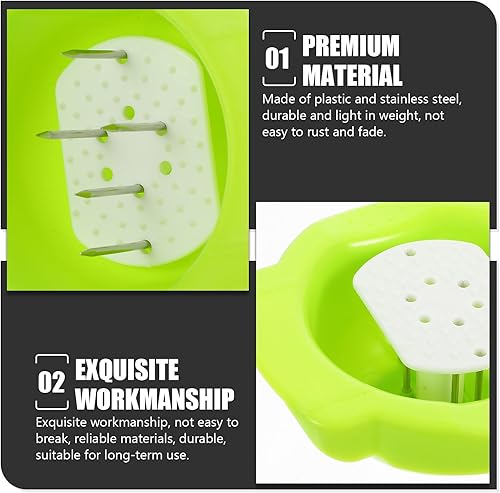 Miniatura 8 de 3Pcs Green Bean Shred Tool with Hand Protector Vegetable Slicer Safety Guard for Cutting Potatoes Onions Cheese and Fruits Easy to Use and Clean