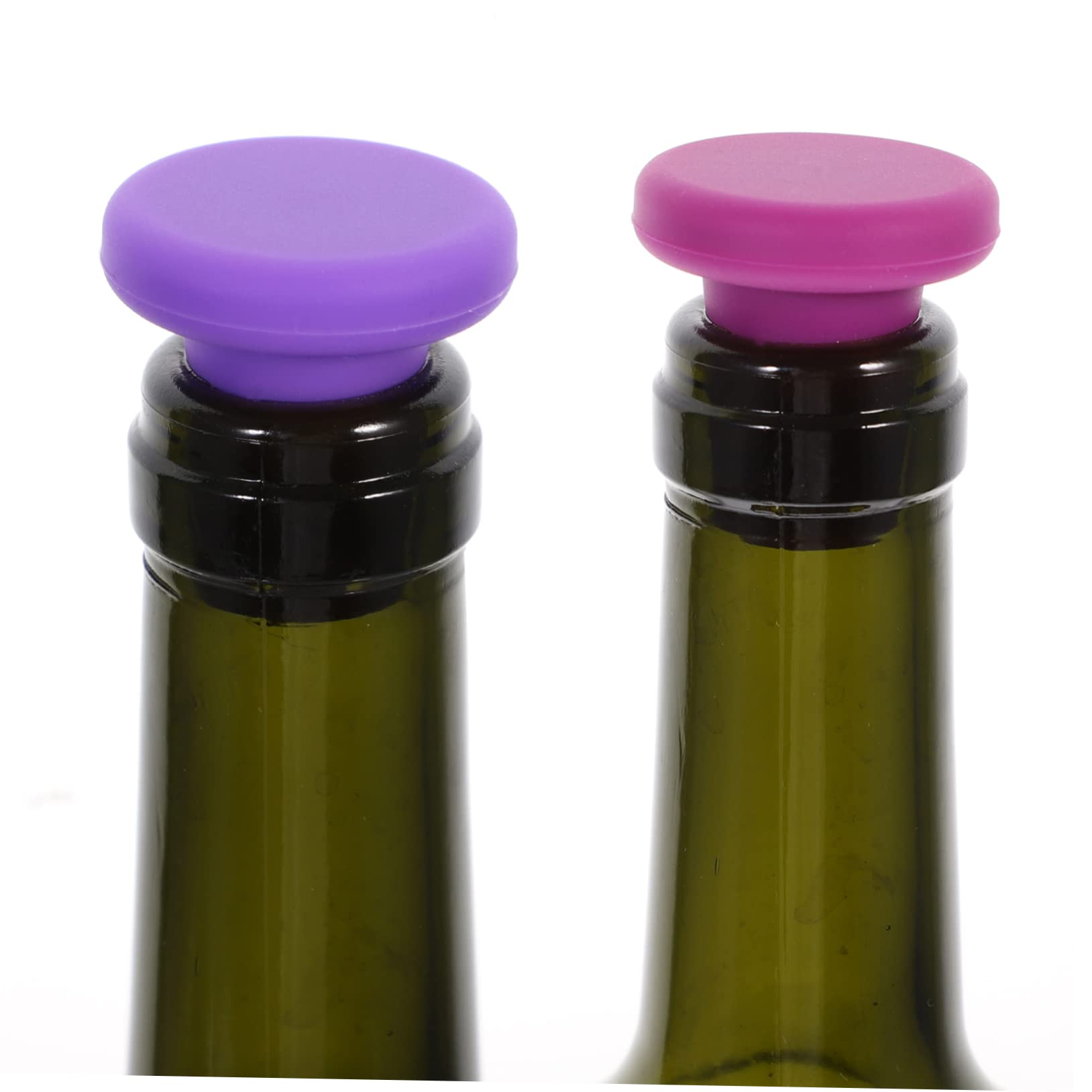 Amosfun 18 Piezas Tapón de Silicona para Botella de Vino Sellado de tapón de Vino Tapones de Vino para Botellas de Vino corchos de Vino tapón Botella Vino petacas de Alcohol tapon de Vino