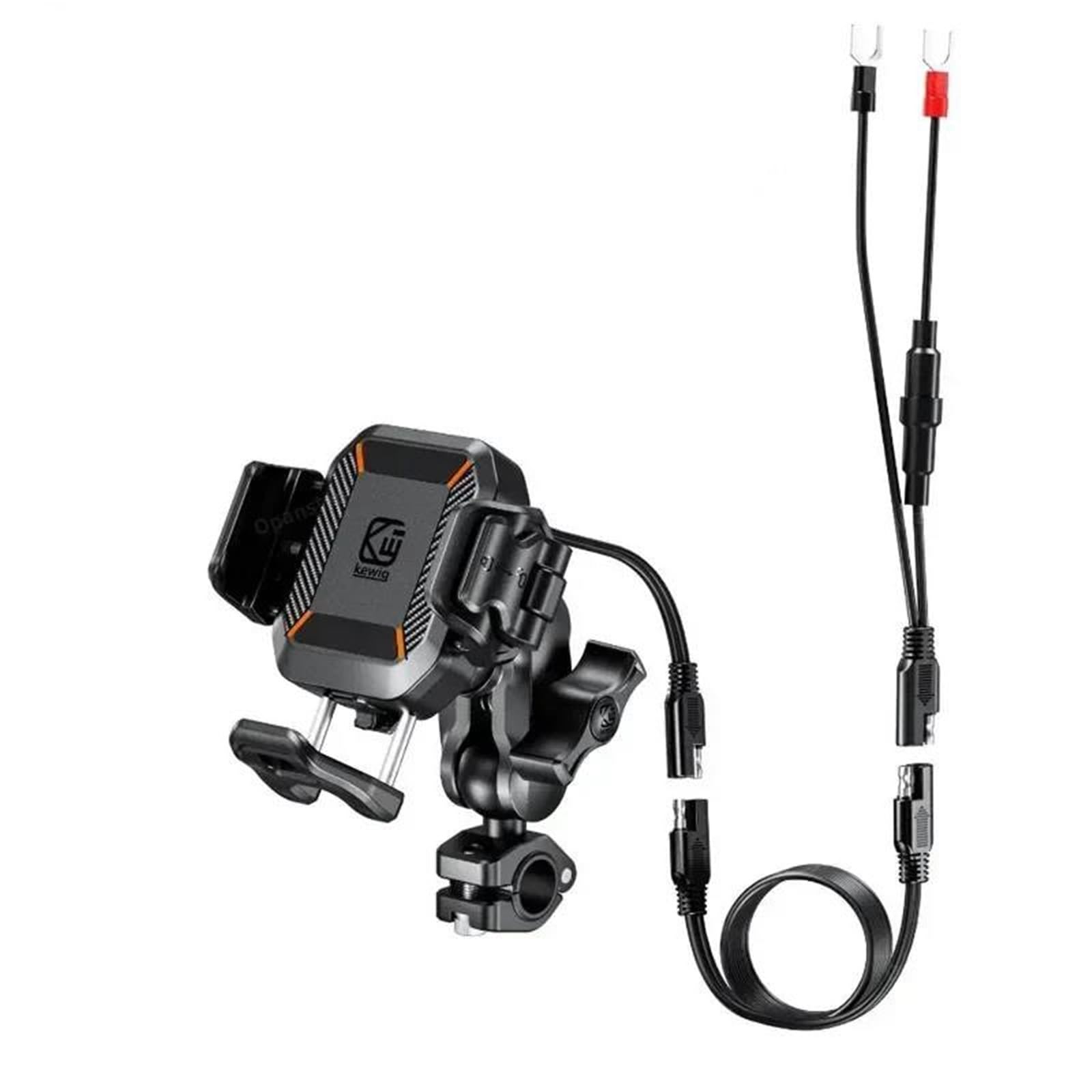 Soporte De Navegación para Motocicleta para Scooter | Soporte teléfono motocicleta, cargador inalámbrico antirrobo a prueba de golpes 15W y carga rápida USB C 36W(Style 4)