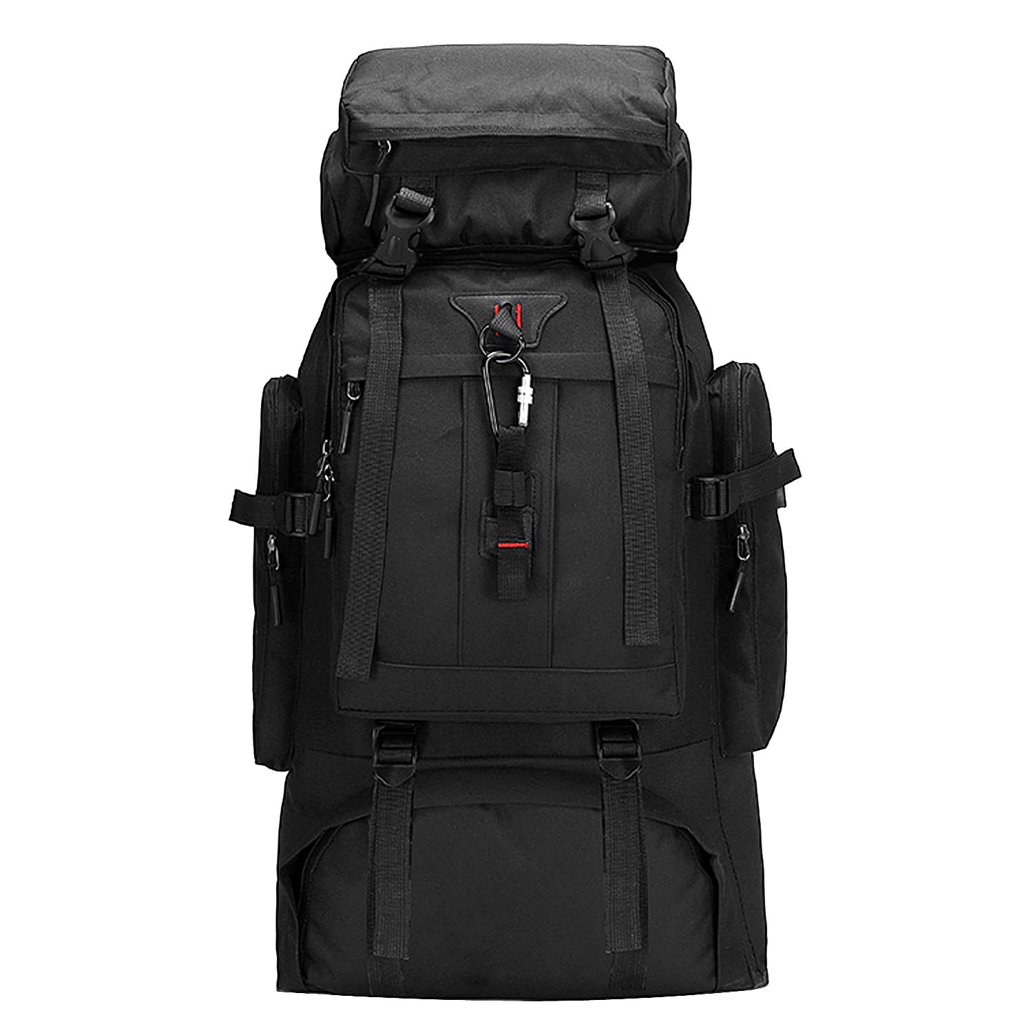 GZQFUOU Hiking Backpack 80L Camping Trekking Rucksack Outdoor Sports Waterproof Mountaineering Bag Large Climbing Trekking Camping Rucksack With Separate Shoe Compartment for Men Women (black)