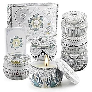 Scented Candles Gift Set, Natural Soy Wax, Stress Relief Gifts for Women, 6 Pack 5.65Oz Aromatherapy Candle, 150H…
