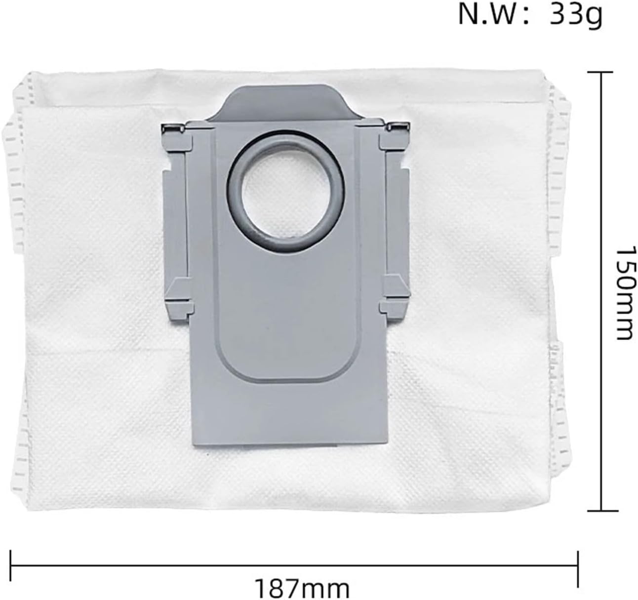 Filter Dust Bag Cleaning, Rolling Brush, Main Side Brush, Vacuum Fittings. Compatible with Roborock S7 MaxV Plus S7 MaxV Ultra G10S Pro Hepa (Color : Dust Bag X12)