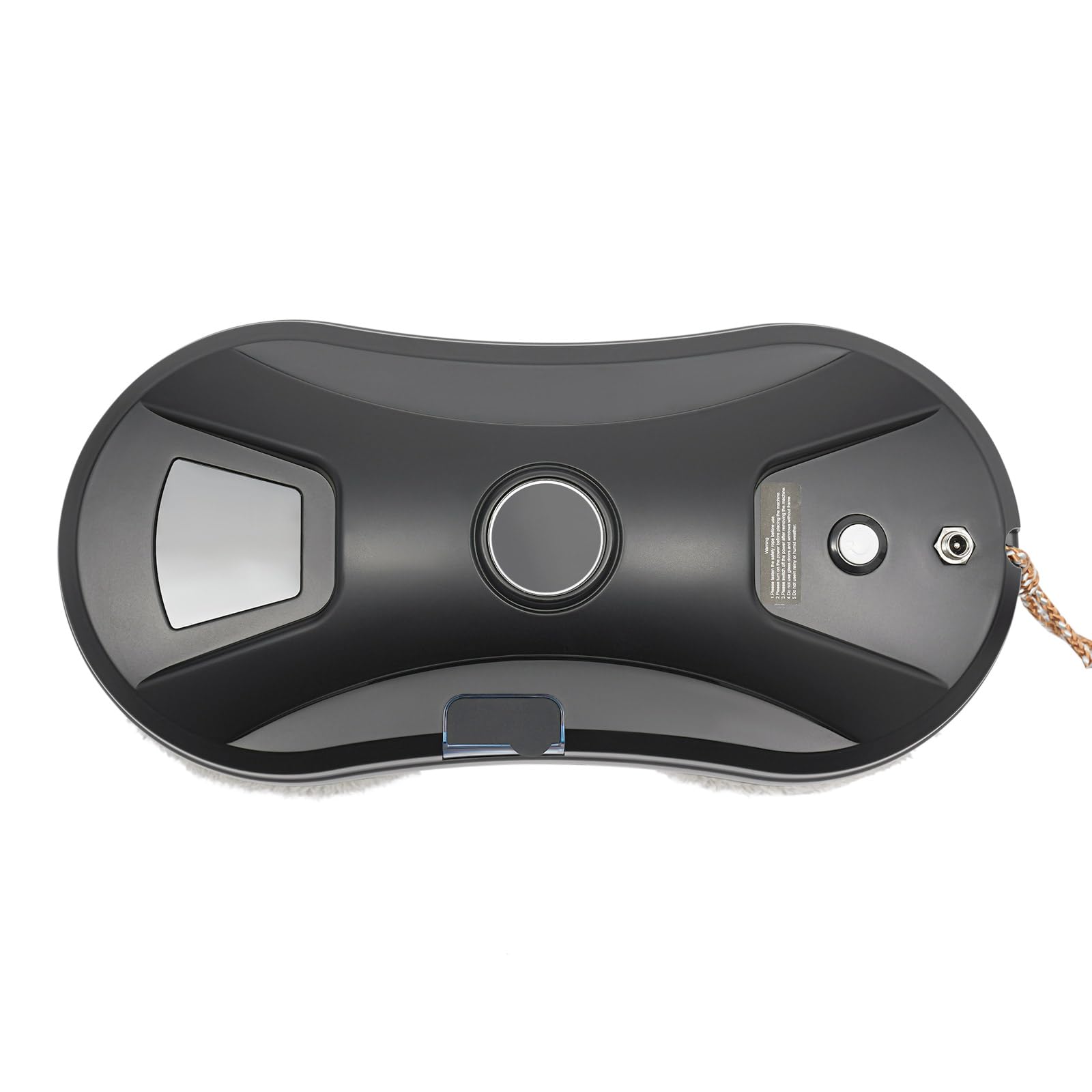 Robot limpiador de ventanas inteligente con potencia de succión de 2800 Pa y cuerda de seguridad | incluye mando a distancia y 10 almohadillas de limpieza, navegación automática para limpieza