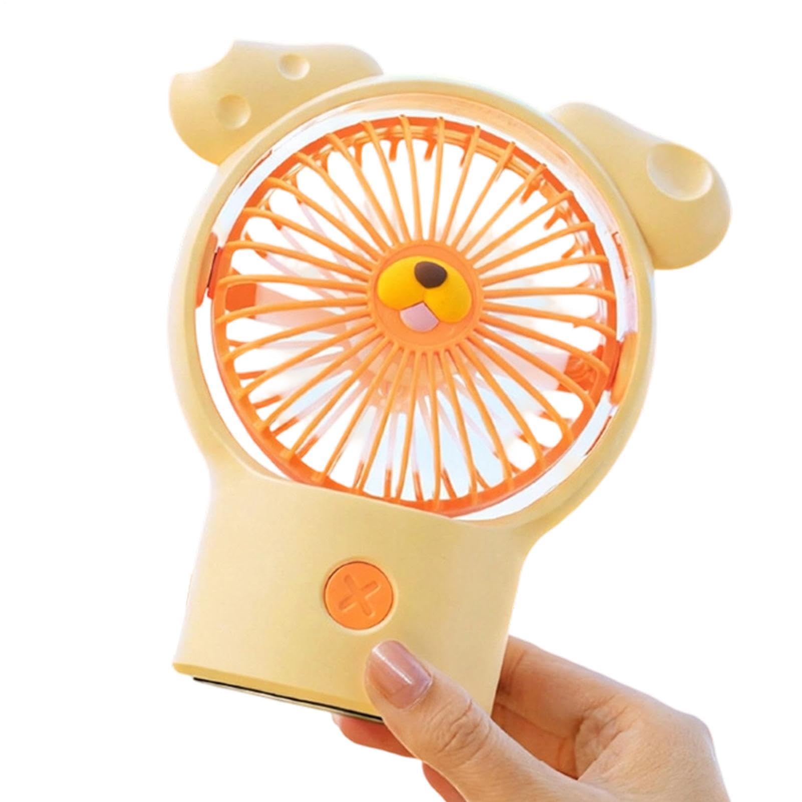 Mini ventilateur portable rechargeable USB avec 3 vitesses réglables pour bureau