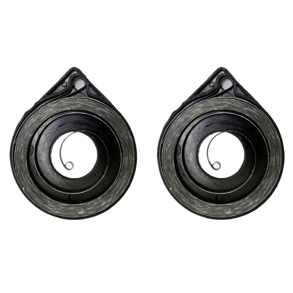 2pcs Single Recoil Starter Spring 4500 5200 5800 45CC 52CC 58CC Compatible with Chainsaw