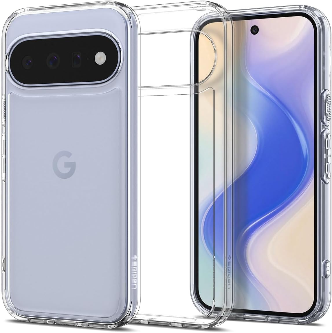 Funda Spigen Ultra Hybrid para Google Pixel 11, transparente como el cristal | Antiamarilleo, tecnología de colchón de aire, protección de grado militar, protección de cámara elevada, sin anillo magnético, carga inalámbrica