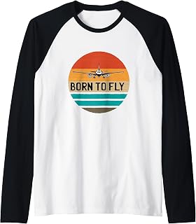 Aviation Airplane Mode Kids Airplane Flyer Born To Fay Raglan Baseball Tee