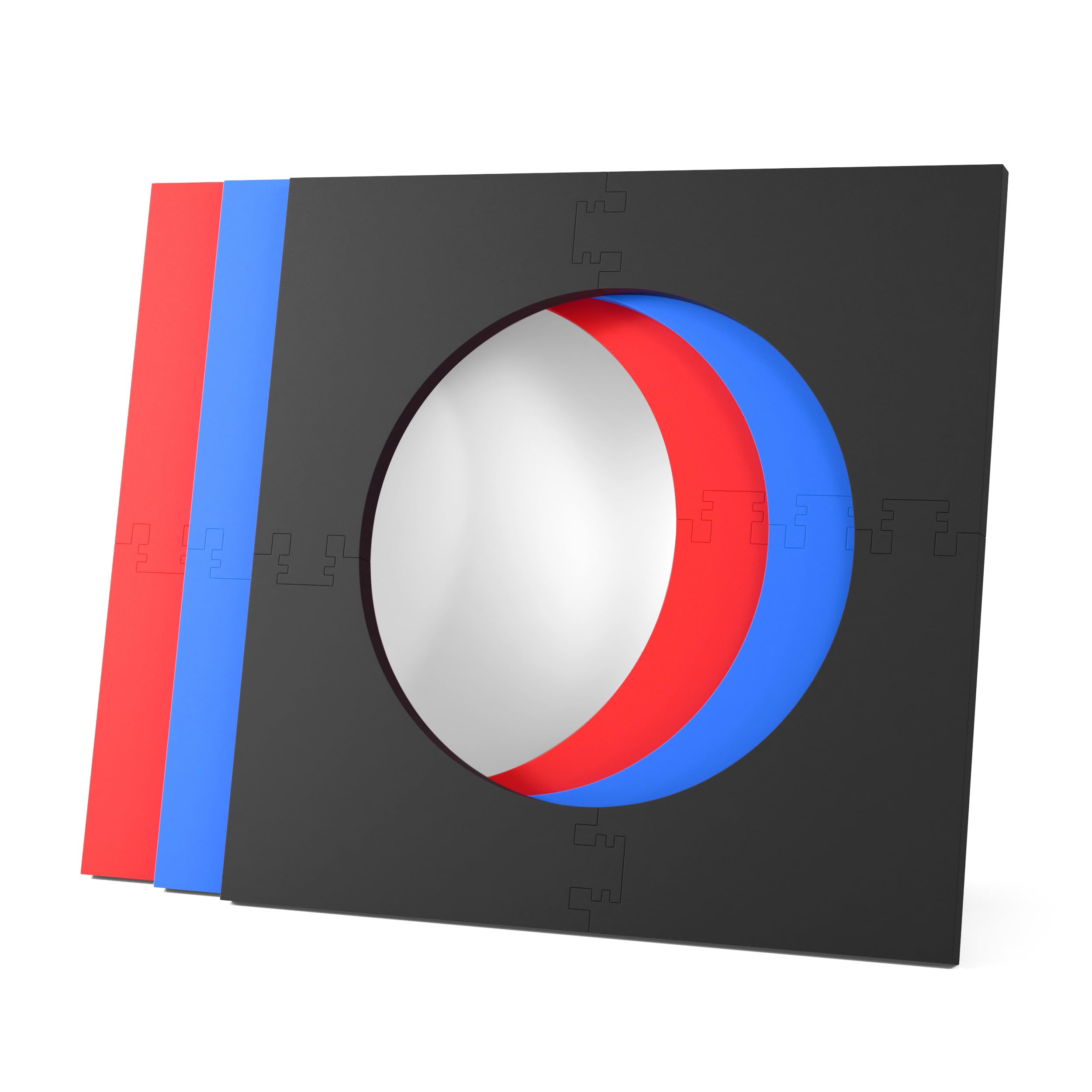 KOTO – Protezione per Freccette (Surround) 4 Pezzi Quadrato Nero (13,5 cm), Protezione per Muro in Eva Durevole, Evita Danni a Pareti e Punte delle Freccette