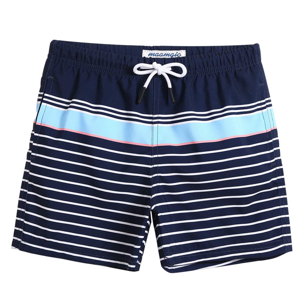 maamgic Costume da Bagno Pantaloncini da Bagno Estivi per Ragazzini Bambini Foderate in Rete Asciugatura Rapida Multi Colori