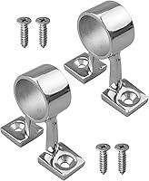 HZSIFU 2PCS 316 Stainless Steel Boat Hand Rail Center Brackets for 1" OD Tubing - Marine Grade Fittings