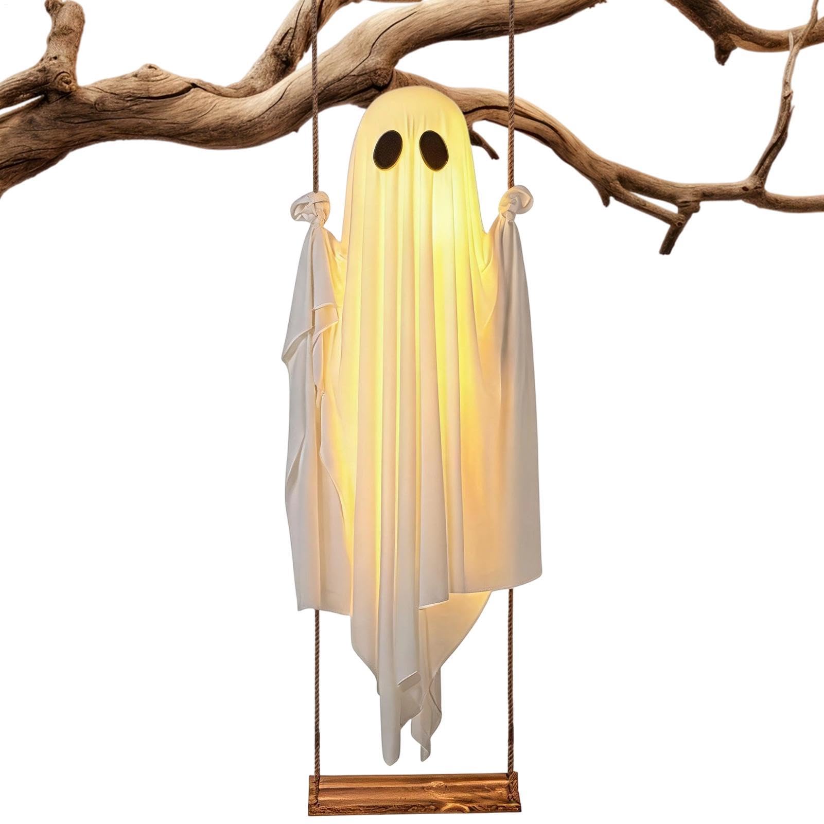 Fantasma Dondolante 1,5 m Spettrale Regolabile Con A Filo