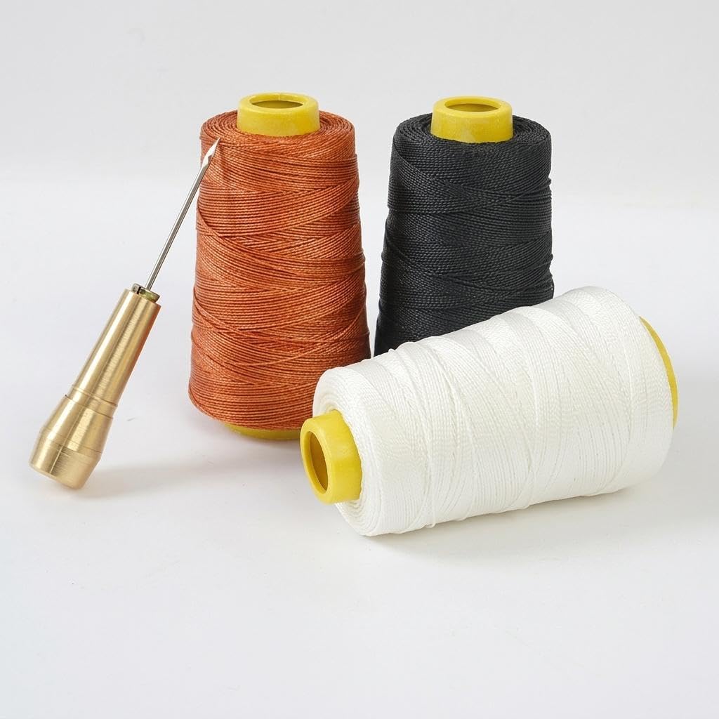 300m Shoe Repair Thread Strong Polyester Sewing Line for Leather Craft Upholstery with Awl Set-image-21