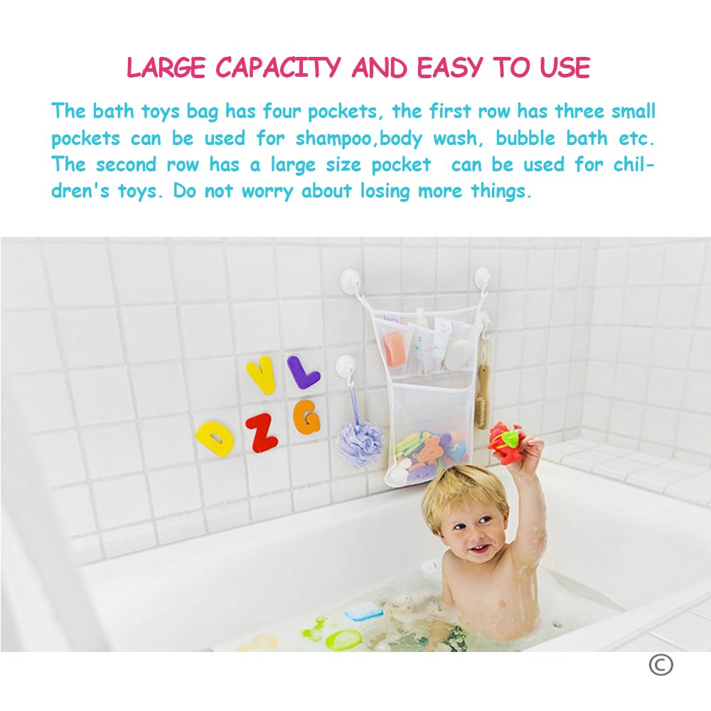 Sac De Rangement Pour Jouets De Salle De Bain Pour Enfants Pour Le Stockage De Jouets De Bain Dessin Anime Sac Suspendu De Grande Capaciteelephant 82605746