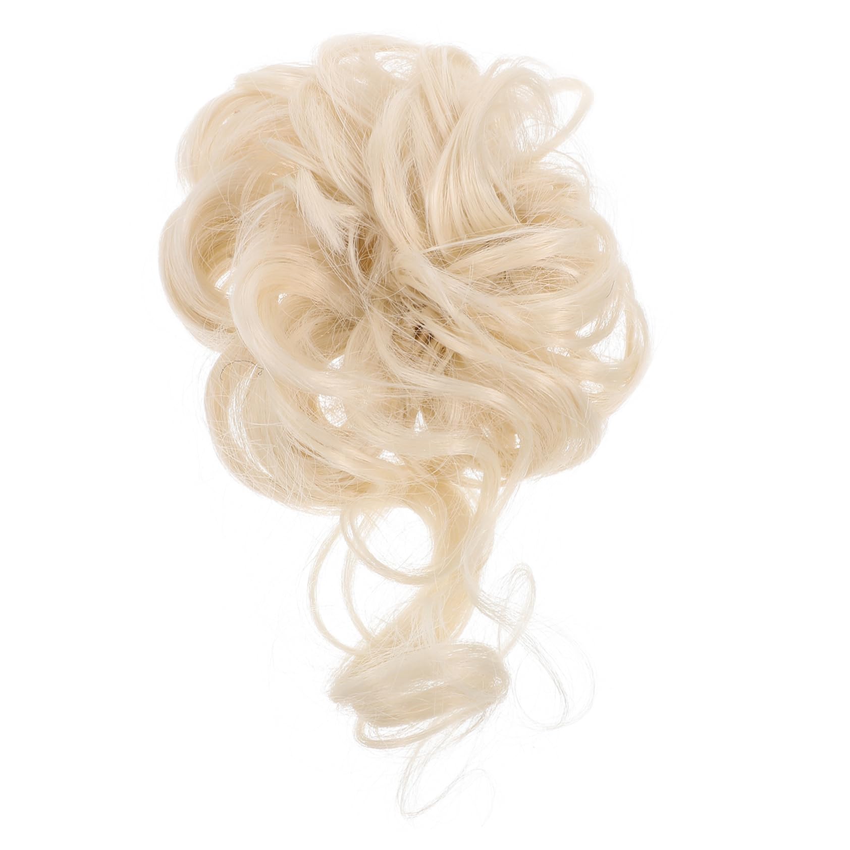 IWOWHERO Wavy Messy Bun Hair Piece Bun Extension Scrunchie for Natural Look and Easy Blending Durable Chemical Material