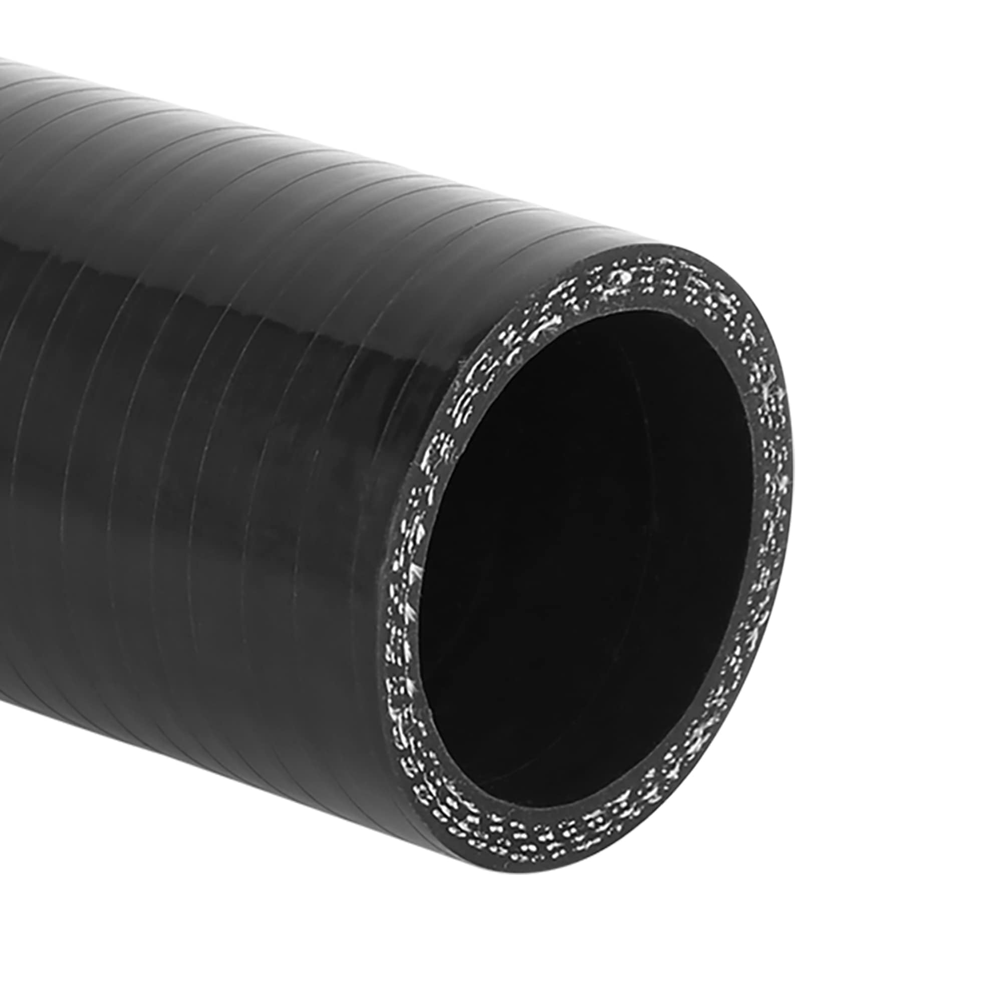 Black 275 3 Ply Straight Turbointakeintercooler Piping Silicone Coupler Hose. | Emusa