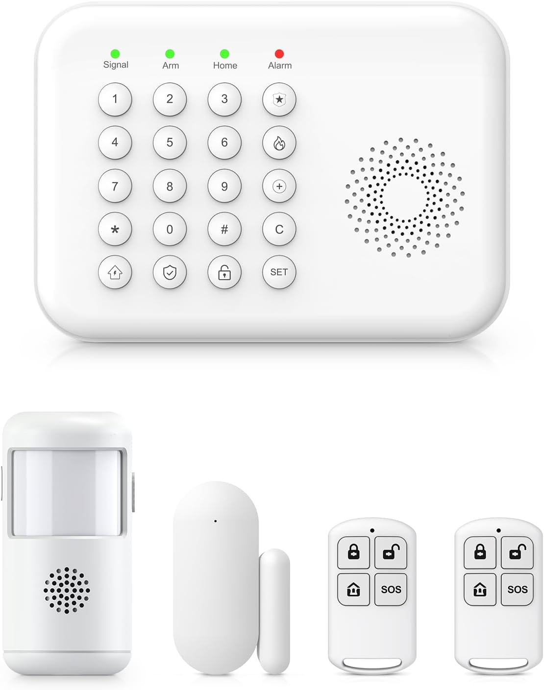 Alarm System for Home Security,2025 Upgraded Wireless Security System with WiFi+GSM/4G Instant App Alerts & Auto Alarm Dial,Door/Window Sensors Compatible with Alexa/Google NO Monthly Fees