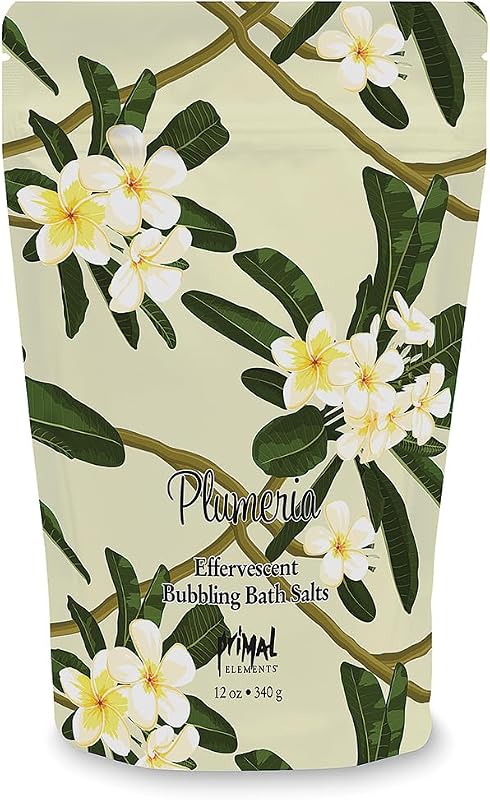 Primal Elements Sais de banho efervescentes Plumeria, 340 g