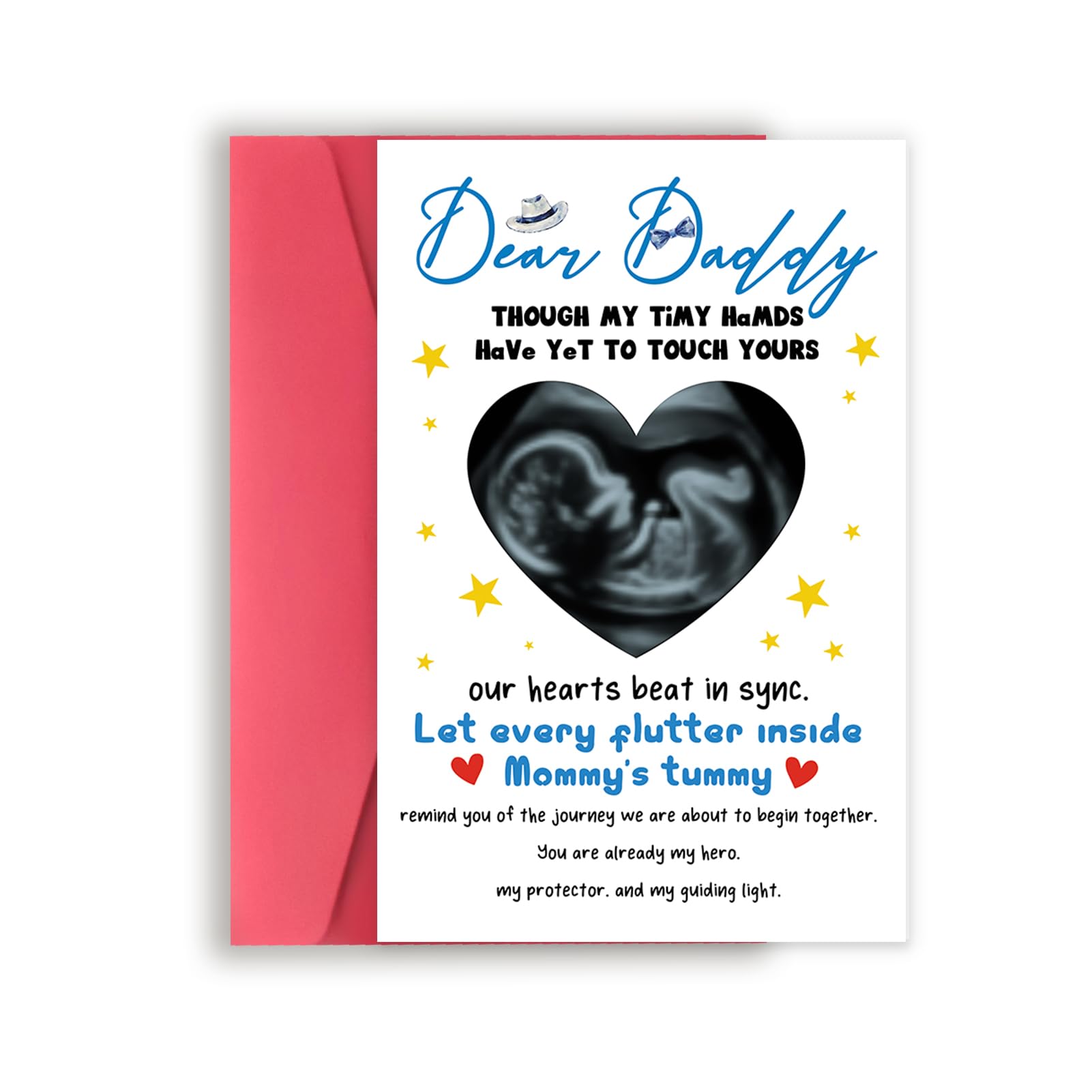 Missonemi Funny Expectant Dad Card Gifts, Father to be Fathers Day Card Gift, New Father to be Gifts for 1st Time Dad