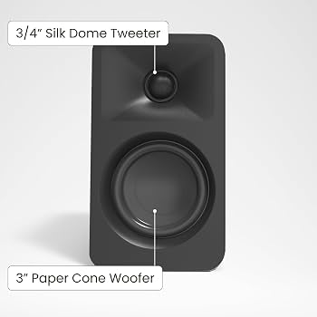 Kanto ORA 100W Powered Bi-amp Reference Desktop Computer Speakers