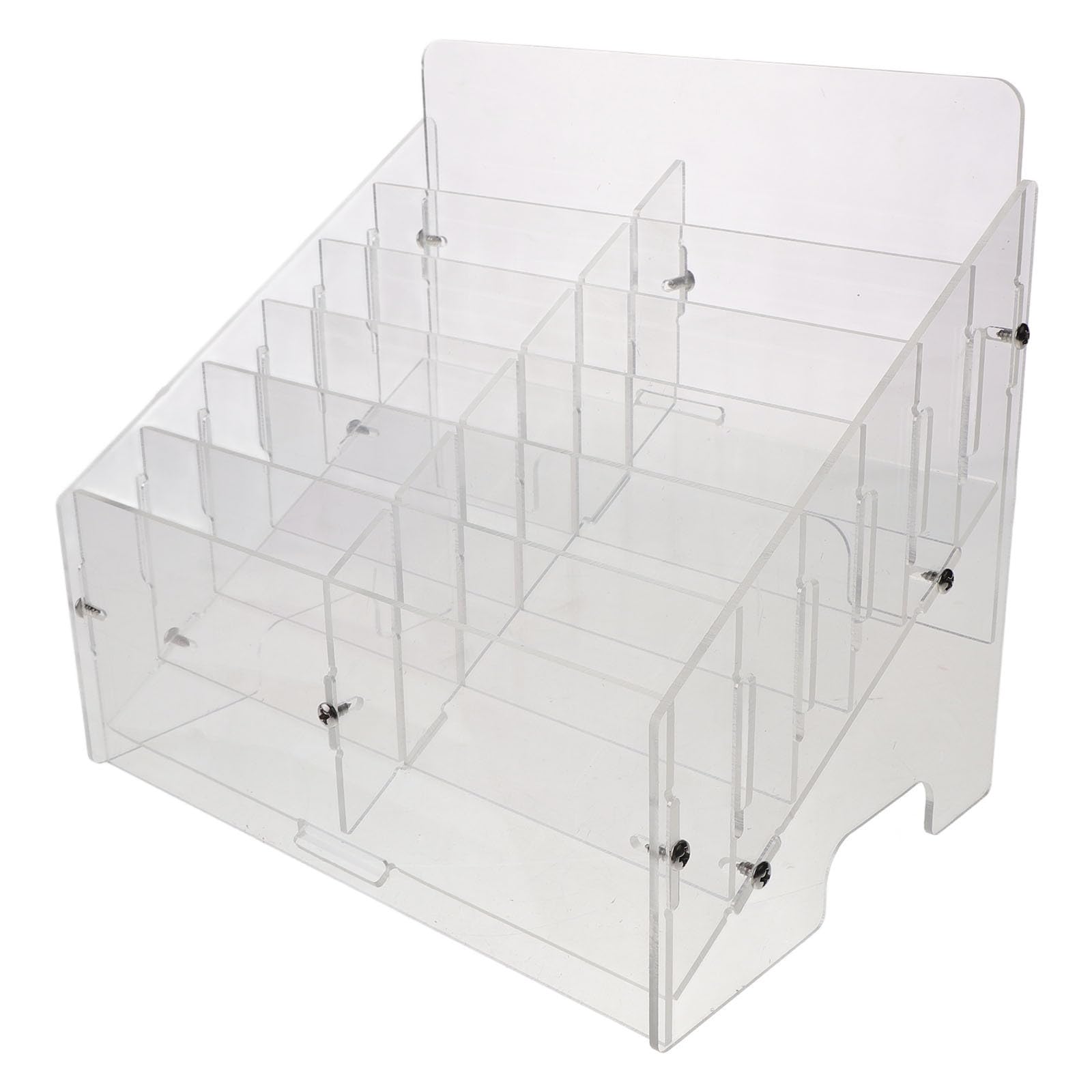Organisateur bureau acrylique transparent pour résoudre le désordre des téléphones et cartes