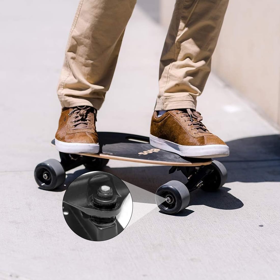 Bujes para Camiones de Longboard Set de 4, Accesorios Skate con Amortiguación PU