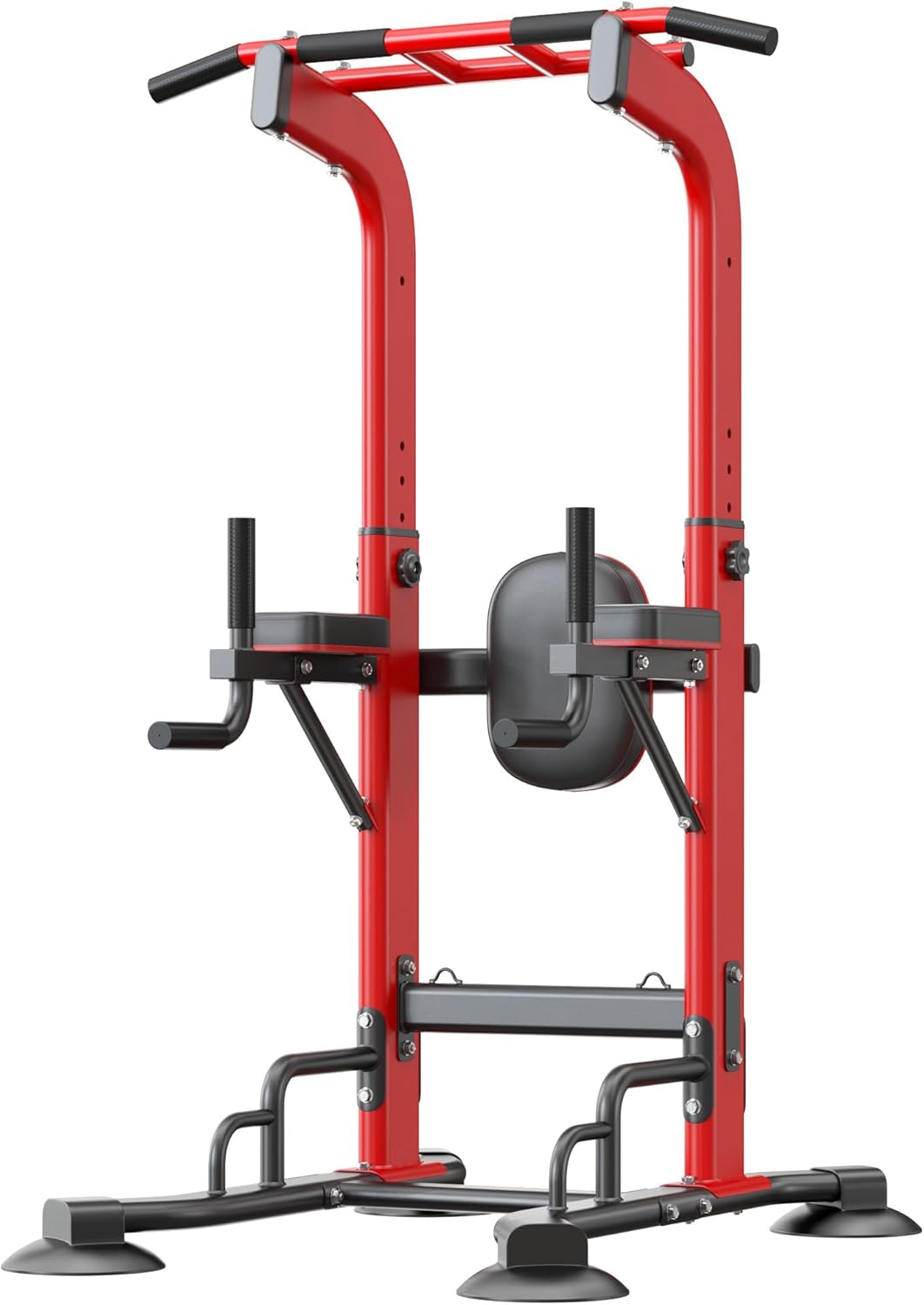 sogesfurniture Adjustable Dip Station & Pull Up Bar – Heavy Duty Calisthenics Workout Equipment for Home Gym, Multi-Function Fitness Training with Push Up Handles, Dips, Pull Ups & Push Ups