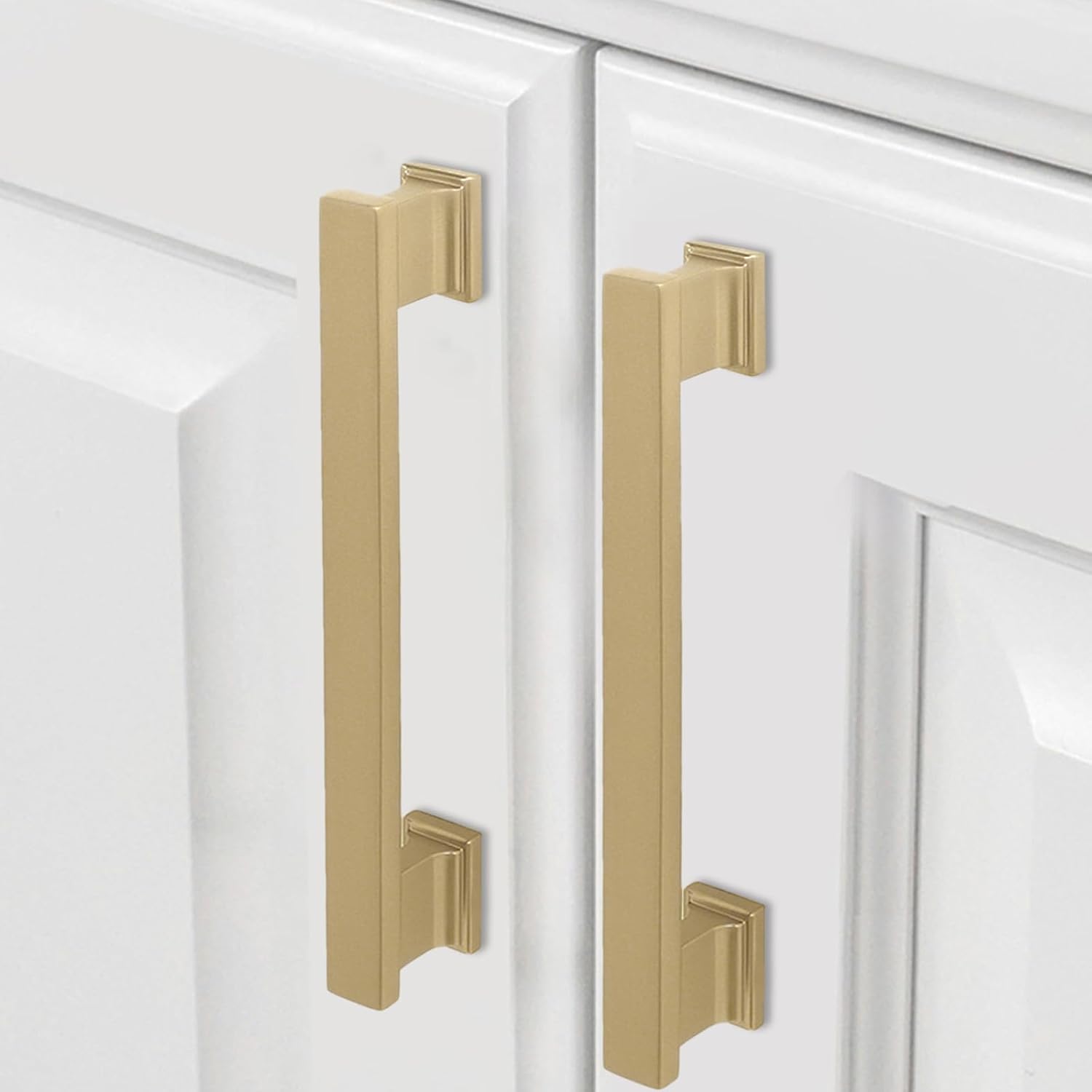 COTYKILEY 10 Pack 5 Inch(128mm) Champagne Bronze Cabinet Handles Gold Kitchen Cabinet Pulls Cabinet Door Handles Kitchen Cabinet Hardware