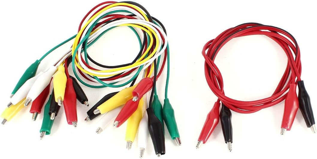 Aexit 11 Pcs Electrical Testing Single/Dual DoubleEnded Wire Testing Work Alligator