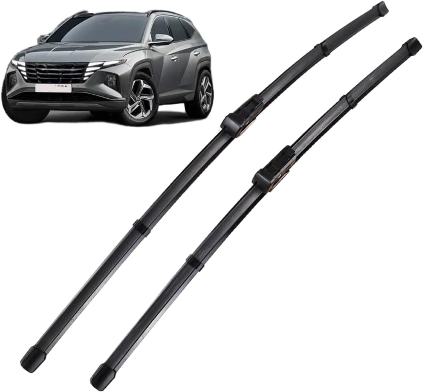 RESKIU Car Front Windshield Wiper Blade Set Replacement for Hyundai Tucson 2020-2023, All Season Windscreen Wipers Quiet Easy Installation
