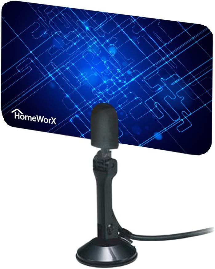 Mediasonic Homeworx HW110AN Super Thin Indoor HDTV Antenna - 25 Miles Range
